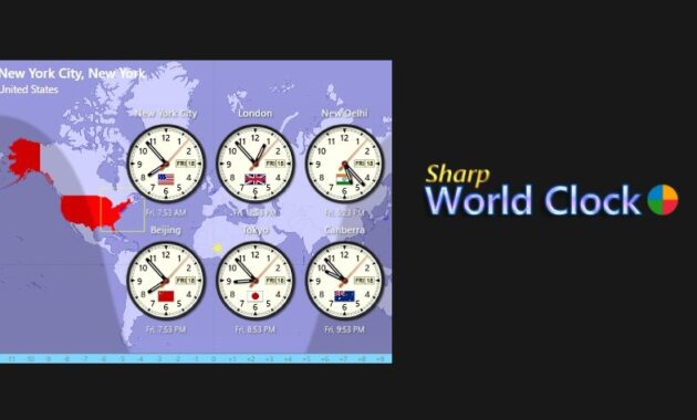Sharp World Clock Free Download