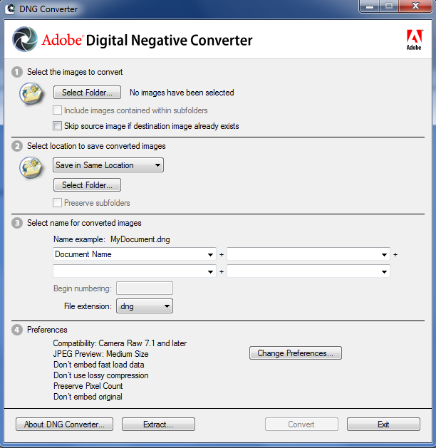 Adobe DNG Converter 14 for Free Download