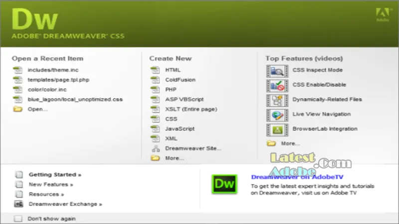 Adobe Dreamweaver CS5 Free Download